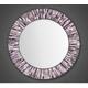 Roulette PIAGGI Pink Glass Mosaic Round Mirror by Piaggi